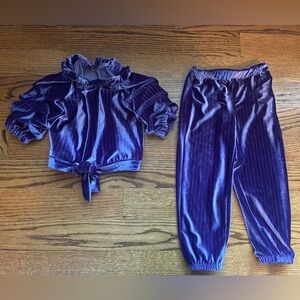 Habitual girl velvet outfit, 4T